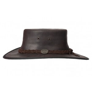 Barmah Squashy Outback Leather Hat / Hoed