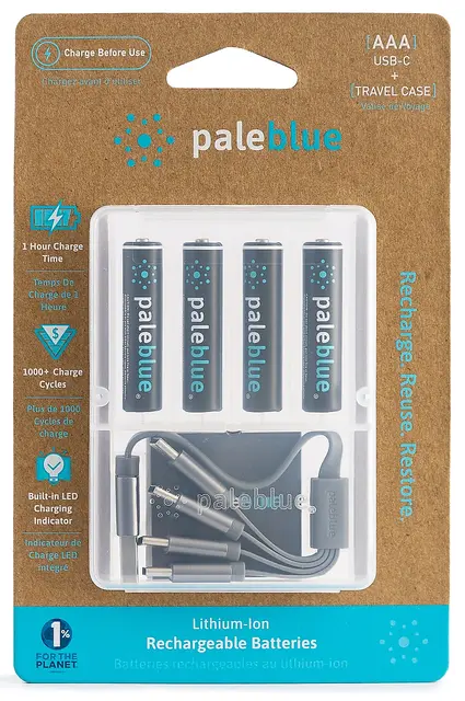 Pale Blue Li-Ion Rechargeabl AA Battery - Afbeelding 2