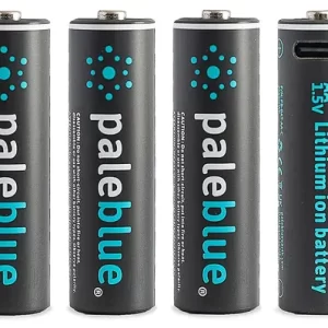 Pale Blue Li-Ion Rechargeabl AA Battery