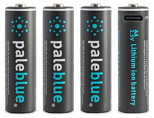 Pale Blue Li-Ion Rechargeabl AA Battery