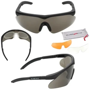 Schietbril SwissEye Raptor Black