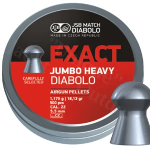Luchtdrukkogeltjes JSB Exact Diabolo Jumbo Heavy 5.52 mm 18.13 grain