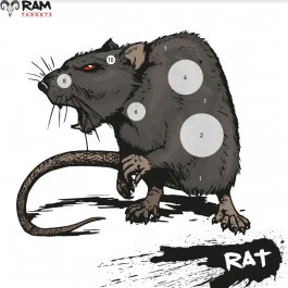 Schietkaarten Rat 14x14 cm