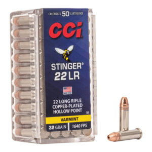 Kogelpatroon CCI Stinger .22 LR Copper Plated RN 40 Grain